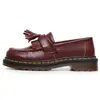 Mocasines con Borlas Cuidadosamente Seleccionados para Mujer, Zapatos de Cuero de Caña Baja de Cuero Genuino, Zapatos Casuales de Moda Estilo Británico para Mujer, Puntera Redonda, Estilo Estudiante