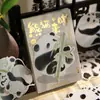 Señor. Postal de Papel con Forma Especial Serie Panda Is Coming Lindo Dibujo Animado Recuerdo de Viaje Mensaje Confesión Tarjeta de Felicitación