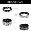 Pulsera Punk de Múltiples Capas Transfronteriza Moda Europea y Americana Pulsera de Cuero de Pareja Moda Joyería Pulsera Personalizada para Fotografía Callejera