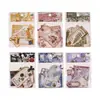 Pegatinas Retro Story Serie Etiqueta de Tiempo Vintage Desgastado Decorativas DIY para Diarios 10 Hojas 6 Diseños