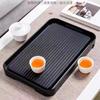 Bandeja de té de melamina para el hogar, juego de té kung fu, mesa de té seca, plástico moderno y simple, bandeja pequeña de doble uso para almacenamiento y drenaje
