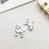 Acessórios DIY Feitos à Mão Pingentes de Colar Brincos Libélula Cobra Vaca Cavalo Urso Veado Chaveiros de Celular Charms Liga