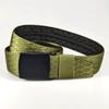 Cinturón de dinero oculto con diseño de malla W016 para hombre, con hebilla de placa de aleación, de nailon jacquard, cinturón táctico de moda para exteriores