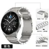 Aplicável ao Huawei watch3por/gt2 Samsung pulseira de 22mm cabeça convexa três contas fecho plano pulseira de liga de titânio ultraleve