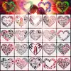 Amazon Dia dos Namorados Coração de Amor Template Vazado Template de Grafite Confissão de Amor Pintura Manual Quadro de Desenho DIY