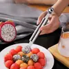 Gran Venta Acero Inoxidable Engrosado Doble Cabeza Cuchara Sacabolas para Sandía Forma Tallada Cuchillo Helado DIY Colgante Plato de Frutas