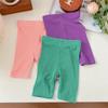 Shorts de Verano para Niñas Modernos de Color Caramelo Coreano Shorts de Seguridad Anti-Exposición para Niñas Pequeñas y Niños