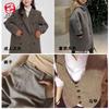 Tecido de tweed espinha de peixe cachecol de caxemira espessado tecido de lã outono e inverno casaco de terno quente roupa tecido de lã