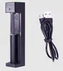 Carregador Universal de Bateria de Lítio 26650/18650 21700 USB 4.2V 1A Inteligente de Slot Único para Lanterna de Farol