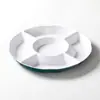 Prato de Melamina Xiangyuan Prato Comercial Shunde Compartimento para Sashimi de Peixe Prato de Ingredientes Porcelana de Imitação Lanche Sobremesa Travessa de Cinco Compartimentos