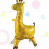 Carrinho de balões de folha de alumínio com rodas para caminhada, balões de animais, barraca quadrada iluminada para mercado noturno, fornecimento atacadista de brinquedos
