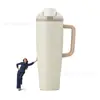 Owala Termo de Acero Inoxidable 304 de Doble Capa al Vacío Transfronterizo Taza Portátil para Exteriores con Asa para Coche Taza de Bebida Directa Venta al por Mayor