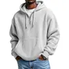 Otoño/Invierno 2025 Nueva Estación Independiente de Amazon Moda Deportiva Tendencia Sudadera con Capucha de Waffle para Hombre