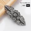 Par de Fivelas de Metal Fivela de Disco Cheongsam Botão de Letra Estilo Chinês Retro Botão Decorativo para Roupas Grandes Hanfu
