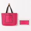 Bolsa de Compras Portátil de Grande Capacidade com Logotipo Publicitário Impresso Personalizado Cor Sólida Dobrável Portátil Bolsa Oxford de Cinco Painéis