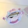 Serie Sanrio Lindo Bolso Cuadrado Largo de Peluche Recién Llegado Bolso Cruzado de Un Solo Hombro Papelería Bolso Merleti Muñeca Máquina