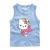 Camiseta regata de algodão para meninas, roupa íntima infantil para crianças pequenas e médias, top interno, roupas infantis, camisola de gatinho KT para bebês, roupas de verão