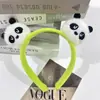 Diadema de felpa antideslizante para mujer, diadema para el pelo, accesorios para el pelo, máscara facial de dibujos animados linda nueva