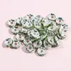 50 Piezas Pulseras Tobilleras de Hilo con Cuentas de Diamantes Circulares de Colores Cuentas Espaciadoras Círculos Redondos de Pedrería Accesorios de Joyería DIY