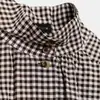 Moda europea y americana transfronteriza para mujer AliExpress superventas Abrigo de cuadros estilo francés