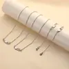 Cadena Cruzada de Acero Inoxidable Transfronteriza Europea y Americana Pulsera Collar de Pareja Hueco Joyería al por Mayor para Hombres y Mujeres