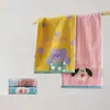 Toalla infantil para lavado de cara, uso doméstico, absorbente, algodón puro, engrosada, toalla de rizo jacquard de dibujos animados, toalla de mano para jardín de infantes