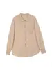Ropa Zhengqite/Suéter de Punto Estilo Camisa con Botones 25% Lana Cuello Polo Suéter Holgado Tipo Chaqueta para Mujer