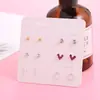 Aretes de una semana 6 pares de aretes de amor coreanos aretes de temperamento fresco deletrean mucho suministro de AliExpress wish