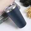 Nuevo estilo acero inoxidable pintado taza de coche doble capa vacío cono taza de cerveza exterior 16oz taza de hielo se puede imprimir logo