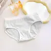 Ropa interior de algodón puro para mujer Entrepierna antibacteriana de algodón puro para mujer Braguitas estilo deportivo de cintura media para mujer Cumpleaños de niñas