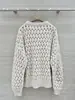 BORBOTIE Ropa de punto para mujer 2026 Primavera y Otoño BC Lana de Cachemira Cuello Redondo Manga Larga Suéter de Cachemira