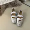 Zapatos Mary Jane vintage estilo francés para mujer, zapatos bajos de verano con lazo y punta redonda, zapatos planos estilo ballet para el día a día