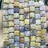 10mm Ágata de Cristal Jade Quadrado Feito à Mão com Contas Quadrado Plano Peça Cortada Acessórios para Joias Contas Soltas Atacado