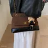 Bolso bandolera de un solo hombro, casual y elegante, gran capacidad, diseño retro, nuevo bolso para mujer con estampado de diamantes, bolso de cadena 2026 con colores contrastantes