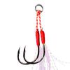 Proberos Nuevo Gancho de Placa de Hierro Gancho de Pluma Gancho para Atar Gancho Luya Pesca en Mar Doble Gancho Fabricante de Equipo de Pesca Venta al por Mayor