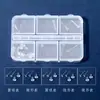 Aretes Invisibles Transparentes de Resina, Barras para Oreja, Tapones para Oreja de Bola Redonda, Palillos para Oreja, Juego de 6 Piezas, Palillos para Cuidado de Perforaciones, Accesorios para Oreja Antiobstrucción