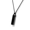Collar colgante rectangular de piedra irregular para hombre, estilo europeo y americano, piedra cruda de nueva energía, cuerda de alambre, piedra protectora ajustable