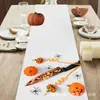Camino de Mesa Halloween Más Vendido Transfronterizo, Mantel de Decoración Festiva de Alta Gama, Arreglo de Banderín de Mesa, Personalización de Banderas al por Mayor