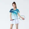 Nuevos Uniformes de Bádminton Conjuntos para Hombre y Mujer Manga Corta Ropa Deportiva Uniformes de Entrenamiento Competición Equipo Verano Secado Rápido Tenis de Mesa Bádminton Uniformes Personalizados