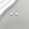 1 Novo Pingente de Estrela de Cinco Pontas Vazada Série Estrela Liga de Prata Antiga Pingente Acessórios para Joias DIY