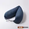 Almohada de viaje para el cuello de algodón a rayas en forma de U con doble botón y partículas, almohada cervical en forma de U, almohada de salud multifuncional estilo japonés al por mayor