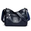 Bolso de Hombro para Mujer de Edad Media 2025 Nuevo Estilo Bolso Cruzado de Moda Simple Estilo Coreano Piel Suave de PU Bolso Cuadrado Pequeño