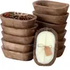 Cuenco de Madera para Velas en Stock, Bandeja Decorativa Ovalada para Velas de Aromaterapia, Cuenco para Frutas de Mesa Comedor, Cuenco de Masa para Velas