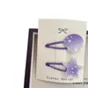 Nuevo Par de Pinzas para el Cabello y Diadema Brillantes de Concha y Estrella para Niños Pinza BB Tira de Goma para el Cabello