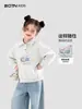 Ropa para Niños Sudadera Casual para Niñas 2026 Otoño Nueva Elegante Camisa Polo Superior para Niños Mayores Atuendo de Otoño de Moda