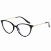 TR8290, nuevo artefacto de lifting facial con marco grande, gafas planas antiazules, marco redondo, gafas de gato con gafas para miopía, venta al por mayor