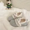 Zapatos Birkenstock de felpa de alta gama para mujer, nuevos zapatos peludos de suela gruesa para el invierno 2026, zapatos de algodón para la nieve peludos de cobertura total de felpa