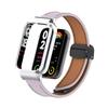 Adecuado para pulsera Xiaomi 8PRO correa de carcasa metálica + correa de hebilla magnética de cuero de grano de lichi Xiaomi 8pro 18mm