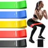 Exercício com anel de resistência com diferentes níveis de elástico, adequado para academia em casa, yoga, conjunto de 5 peças
