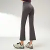 Pantalones de yoga acampanados 7/8 para mujer petite, pantalones deportivos de alta elasticidad, pantalones acampanados de cintura alta para levantar glúteos, entrenamiento físico, talla extra
